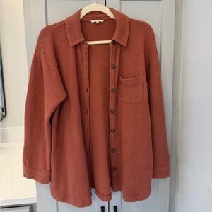 Madewell Women’s Small waffle shacket button up jacket